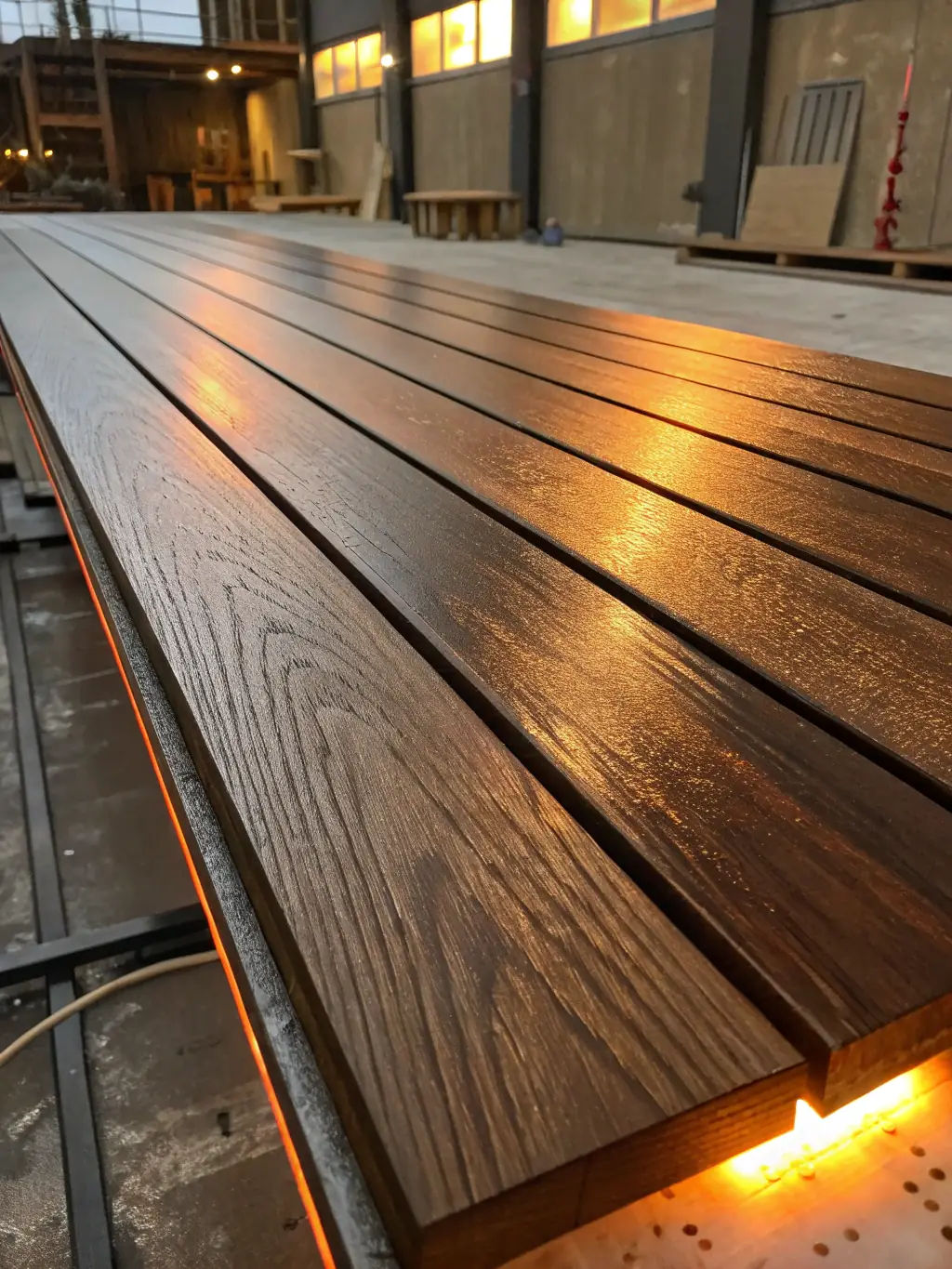 A before-and-after image demonstrating the fire-resistant properties of PYROCHILL BEVARA on a wooden panel, showcasing its effectiveness in preventing fire spread.